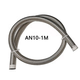 1Meter AN4/AN6/AN8/AN10 304 Stainless Steel  Double Braided Brake Gas Oil Fuel Line Hose Automobiles tube pipe Cooling System
