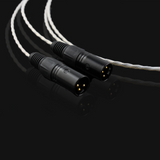 Pair Pure Copper Silver-plated XLR Balance HiFi Audio Cable for Amplifier CD Player