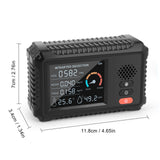 5 in 1Intelligent Air Quality Monitor CO2 Sensor Mini Gas Detector For TVOC HCHO CO2 Gas Analyzer  Thermometer &amp; Hygrometer Home