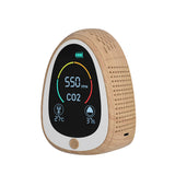 Air Quality Monitor CO2 Alarm Detector LCD Indoor Temperature Humidity Carbon Dioxide Tester 1400mAh Rechargeable CO2 Tester