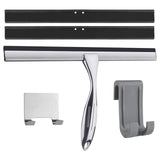 31 cm Shower Squeegee Stainless Steel Premium Window Squeegee with Wall Hanger for Shower Doors, Bathroom, Kitchen