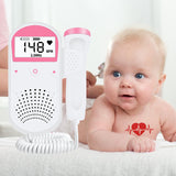 Portable family pregnant and baby monitor Fetal Preference sound Baby heart PR LCD display Fetal Doppler 2.5M No radiation