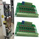 F19E 8 Channel 8bit Photoelectric Isolation Module Level Voltage Converter PNP Output PLC Signal Converter Adapter