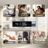 LED Counter Alarm Remind Magnetic Digital Timer Manual Electronic Countdown Timer for Kitchen Cooking Shower Study Stopwatch