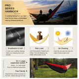 Portable Hammock Double Person Nylon Camping Hammock Survival Garden Hanging Sleeping Chair Travel Furniture Parachute Hammocks