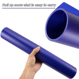 4Pcs Roll Up Snow Sled Lightweight Rolling Snow Sliders Flexible with Handles for Adults Winter Downhill Outdoors Skiing