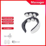 6 Heads Neck Massager Shoulder Cervical Massager Multifunctional Electric Hot Compress Pulse Neck Protector Rechargeable Massage