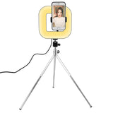 Dimmable Photographic Lighting Square LED Light With Phone Stand Photo Studio Table Lights For Live Streaming Free Shipping