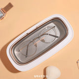 Ultrasonic Cleaning Machine Portable Ring Cleaner 45000 Hz High Frequency Vibration Wash Cleaner Washing with Jewelry Timing