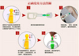 Massage gun 24pcs Home Use Plastic Vacuum Cupping Cups Medical Body Massage Relaxation Magnets Therapy Acupressure Relieve Pain