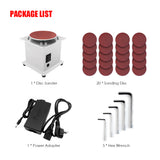 Bench Disc Sander Electric Edge Sharpener 7 Variable Speed 20 Sanding Discs Self-adhesive DIY Benchtop Sanding Polishing Grinder