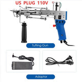 Tufting Gun 2 IN 1 Electric Carpet Tufting Gun Carpet Weaving Flocking Machines Can Do Both Cut Pile and Loop Pile Hand Gun