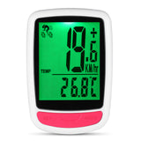 Wireless Bike Computer Bicycle Speedometer Waterproof Cycling Computer w Speed Sensor LED Backlight Auto Wake-up cyclocomputer