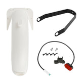 Rear Mudguard Kit Scooter Replacement Accessory Tire Fe nder with Rear Brake Light Compatible with G30 Max Electric Scooter