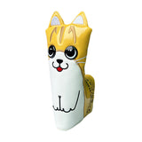Golf Putter Cover Crooked Cat Magnetic Closure PU Leather Waterproof Golf Club Cover Blade Putter Cover Protector Golf Supplies