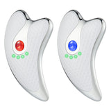 Facial Massager Plate Micro Electric Scraping Plate LED Light Heating Scraping Facial Lift Massage Vibrating Facial Massager
