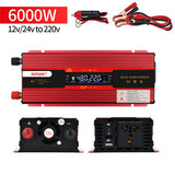 Corrected Sine Wave Car Inverter DC48V60V72V to AC220V Home High Power Solar Converter 3000W 4000W 6000W Peak Power