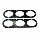 Black 2pcs Rear Bumper Diffuser For Universal Car Rear Bumper Air Diversion Diffuser Panel car accessories