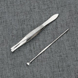 10pcs Multifunctional Stainless Steel Professional Home Salon Make Up Eyebrow Scissors Ear Pick Eyelash Curler Kit 10 In 1