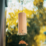 Home Decor Chord Wind Chimes Handmade Bamboo Wooden Music Chimes Windchime for Home Room Decor Wall Decor Boho Windbell Macrame