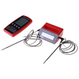 Digital BBQ Dual Probe Thermometer Wireless Kitchen Oven Food Cooking Grill Smoker Meat Thermometer Meter Gauge Tool