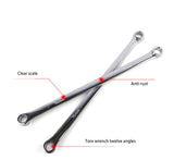 6Pcs/Set 23/40cm Long Metal Box End Combination Wrench Chrome Vanadium Steel