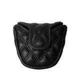 Skull Rhombus Golf Putter Cover Magic Tape PU Leather Golf Club Cover Putter Protector for Blade Putter 2 Colors Golf Headcover