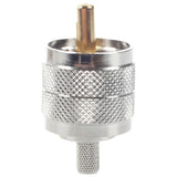 10 Pcs Connector UHF Male Pl259 Plug Crimp RG58 RG142 LMR195 Cable Straight