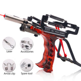 Powerful Slingshot with Wrist Rest Hunting Fishing Shooting Darts Steel Balls Laser Shooting Fish Reel Accessories Outdoor Tool