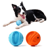 Pet Dog Cat Chew Toy Ball Puppy Teething Toys Interactive Balls Bite Resistant Tooth Cleaning Squeak Toy Vocal Chewing Rubber