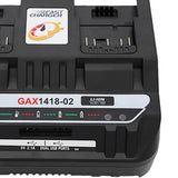 Li-Ion Battery Charger Double Slide Port 4A GAX1418-02 USB GAL1860CV for  18V 14.4V BAT618 BAT614 BAT609 EU Plug