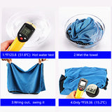 80*30cm Super Absorbent Cooling Towel Fast Drying Soft Breathable Chilly Gym Yoga Towel for Pilates Golf Camping Running Workout