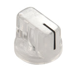 2X Transparent Flat Guitar Bass Knob Amp Amplifier Effect Pedal Knobs Guitar Accessories