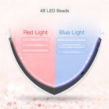 LED Photon Therapy V-Shape Slimming Face Massager Vibration Electric Facial Massage Skin Lifting Tightening Anti-Wrinkles Beauty