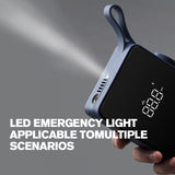 HOTO Portable Electric Air Compressor Smart Wireless LED Tire Inflation Air Pump Li-ion Battery Inflator For Car Bicycle Tyres