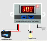 W3001 Digital Temperature Controller Thermostat XH-W3001 220V 12V 24V Thermoregulator Aquarium Incubator Temp Regulator 1500W