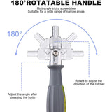 Screwdriver Set Bit, Screwdriver 11 in 1, 180° Rotating Magnetic Screwdriver Set Bit Holder for Household Appliances