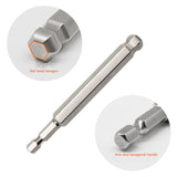 9Pcs S2 Steel Magnetic Hexagon 100Mm Length Ball Head Hex Driver Bit Set Manual Tool H1.5H2 H2.5 H3 H4 H5 H6 H8 H10