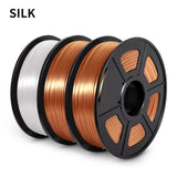 SUNL 3D Printing Filament PLA SILK Filament 3KG for 3D Printer with Spool Colorful Eco-friendly Material to DIY Artwork Printing