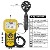 Digital Anemometer BT-846A wind tester Measures Wind Speed Wind Temp Pro HVAC Air Volume CFM Air Flow Velocity Meter