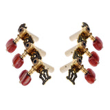 Alice AO-020HV3P Classical Guitar Tuning Key 1Pair(Left + Right)  Gold /Black Plated Peg Tuner Machine Head(long) String Tuner