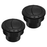 Garneck 2Pcs Car Dashboard Air Vent Exhaust Grille Round Ventilation Outlet for A1176 RV ATV (Black)