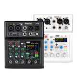 Manchez G4 Mini 4 Channel Sound Card Mixer USB Console DJ Karaoke Smartphone Professional Computer Recording 48V