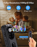 Boblov D1 1080P HD Infrared Night Vision Mini Camera LED Screen Small Camcorder WIFI Bodycam APP Control Police Cam Bike Camera