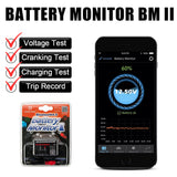 For Android IOS Phone Digital Analyzer BM2 Bluetooth 4.0 With Alarm Voltage Charging Cranking Test 12V Car Battery Monitor