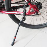 Aluminium Alloy Material Bicycle Kickstand Adjustable Push Cycle Bracket Suitable For 24 Inch -26 Inch Mountain Bikes Black