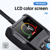 Combustible Gas Detector Analyzer Monitor Sound Alarm Analog Bar Aalrm Temp LCD Screen with Flexible Probe 50000 PPM 100% LEL
