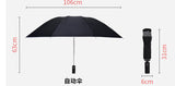 Inverted Umbrella Windproof Anti-UV Automatic Folding Umbrella Night Reflective Strip Auto Reverse Umbrella