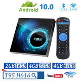 T95 TV Box for Android 10 Allwinner H616 Quad Core 6K Wifi Android 4GB RAM 64GB ROM 10.0 Media Player Youtube Set Top Box