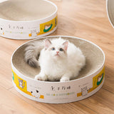 Cat Toy Scratch Pad Corrugated Cat Scratcher Cardboard Scratching Bowl for Kitten Nail Scraper Lounge Couch Bed Modern Design